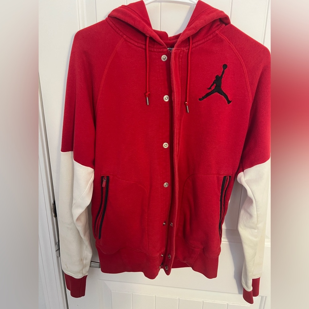 AIR JORDAN Men's Zip/Button Up Hoodie